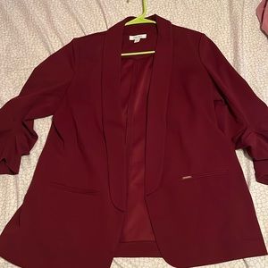 Nine West wine color blazer